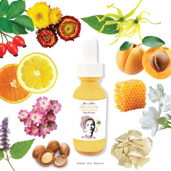 Golden Honey Bee Illuminator Serum for Face and Body / Natural Shimmer Glow - Picture 6 of 14